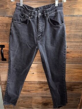 The Ragged Priest Washed Black Slim Jeans